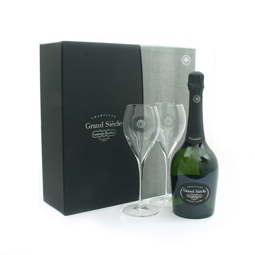 Laurent-Perrier Grand Siecle NV 75cl + Glasses  Gift Set - 5 Stars